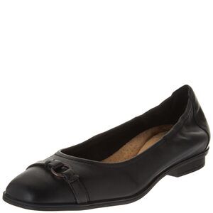 Clarks Women's Lyrical Sky Mule, Black Leather, 8